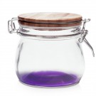 16 oz Glass Candy Jars with Wire Wooden Lids