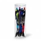 Gel Sport Rubberized Pen - 6 Pack Tube Set
