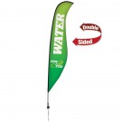 17' Premium Sabre Sail Sign, 2-Sided, Ground Spike