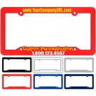Raised Red Plastic License Plate Frame(Red)