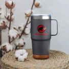 24 oz. Travel Mug with Cork Base and Handle
