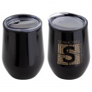 Onyx 12 oz Stainless Steel/Polypropylene Wine Goblet