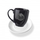 16 oz. Bistro Glossy Coffee Mugs with Ceramic Coaster