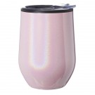 12 oz. Iridescent Stemless Wine Glass with Lid