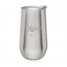 9 oz. Stemless Flute Wine Glass with Lid