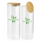 64 oz. Store N Go Glass Storage Jar with Bamboo Lids