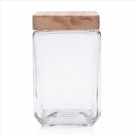 54 oz. Glass Candy Jars w/ Wooden Lids