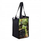 PET Non-Woven 4 Bottle Wine Tote Bag in CMYK - Sublimated