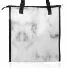 Marble Insulated Tote Bag with Pocket