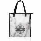 Marble Insulated Tote Bag with Pocket
