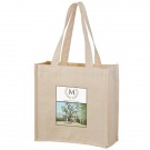 Heavyweight Cotton Wine & Grocery Tote - 14 oz - Full Color