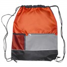 15W X 18H  inch Front Pocket Drawstring Backpacks