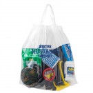 Crystal Clear Stadium Security Poly-Draw Tape Bag- Flexo