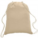 5.5 oz. Cotton Canvas Drawstring Backpack