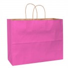 Matte Color Paper Shopper Bags - Foil Stamp