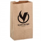 Natural Kraft Paper SOS Grocery Bag - 12 lb - Flexo Ink