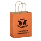 Halloween Matte Shopper/Orange Pumpkins - Flexo Ink