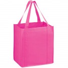 Breast Cancer Awareness Pink Grocery Tote Bag - Screen Print