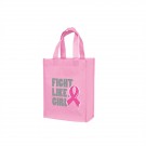 Breast Cancer Awareness Pink Laminated Tote - Screen Print