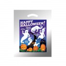 Halloween Plastic Die Cut/Silver - Ghosts with Pumpkins