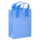 Color Frosted Soft Loop Shopper Bag with Insert - Flexo Ink