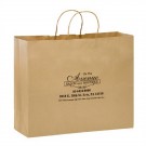 Natural Kraft Paper Shopper Bag - Flexo Ink