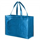 Metallic Gloss Smooth Designer Tote Bags - Screen Print