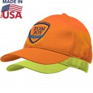 100% USA-Made Hi Vis Safety Structured Cotton Twill Cap
