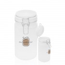 34 oz. Boswell Frosted Glass Storage Jars