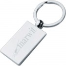 Silver Rectangle Keychains