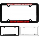 RUSH Silkscreen Plastic License Plate Frame (Black)