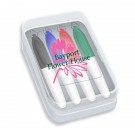 Mini Box Four Pack of Dry Erase Markers