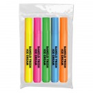 Brite Spots® Broadline Fluorescent Highlighter 5 Pack