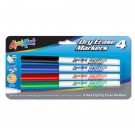4 Pack Dry Erase Markers - Fine Tip - USA Made