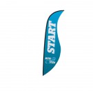 13' Premium Sabre Sail Sign Flag, 1-Sided