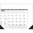 Multi-Colored 2023 Desk Calendar Pad with Vinyl Corners