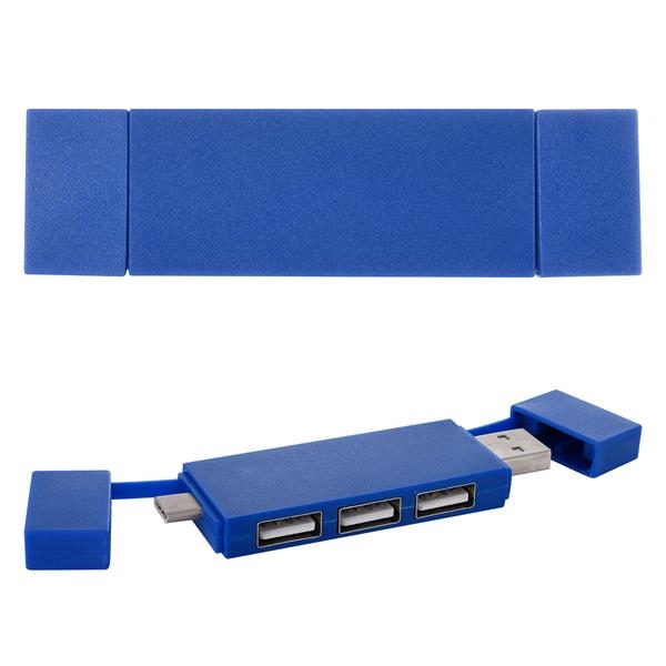 3-Port USB Hub Type-C Connector