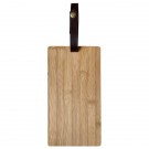 Bamboo Cutting Board With Leatherette Strap