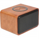 Wood Bluetooth Speaker with Wireless Charging Pad