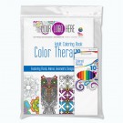 Color Therapy® Adult Coloring Book with Colored Pencils