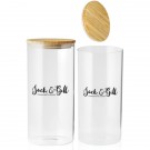 44 oz. Store N Go Glass Storage Jars with Bamboo Lids