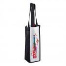 PET Non-Woven 1 Bottle Wine Tote Bag in CMYK - Sublimated
