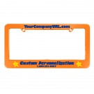 Silkscreen Plastic License Plate Frame(Orange)