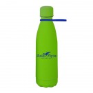 17 oz Matte Finish Stainless Steel Bottle w/ Silicone Strap