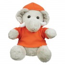 8 1/2 Plush Excellent Elephant With Shirt