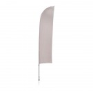 10.5' Solid-Color Blade Sail Sign, 1-Sided, Scissor Base