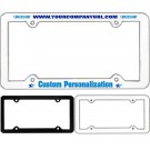 RUSH Silkscreen Plastic License Plate Frame (White)