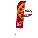 15' Value Blade Sail Sign Kit (Double-Sided w/ Spike Base)