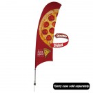 15' Value Razor Sail Sign - 2-Sided with Ground Spike