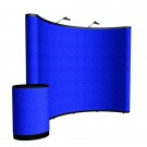 10' Curved Show 'N Rise Floor Display Kit (Fabric)